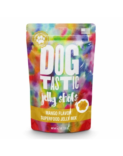 Dogtastic Jelly Shots Gelatin Mix for Dogs Mango Flavor 4.7oz