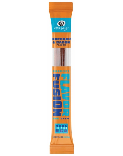 Etta Says! Flavor Fusion Dog Chew Cheese and Bacon 1.5 oz chew 12ct