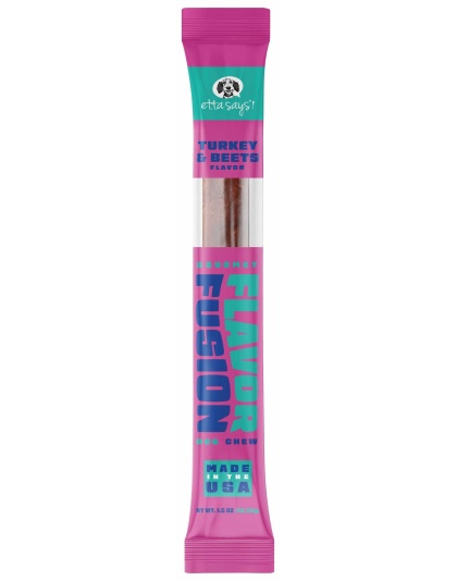 Etta Says! Flavor Fusion Dog Chew Turkey and Beets 1.5 oz  12ct