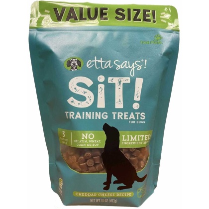 Etta Says! Sit! Dog Training Treats Cheese Recipe Value Bag 16oz