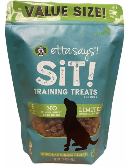 Etta Says! Sit! Dog Training Treats Cheese Recipe Value Bag 16oz