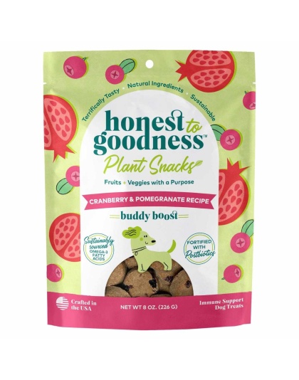 Honest To Goodness(TM) Plant Snacks Buddy Boost Cranberry & Pomegranate Recipe Dog Treats 8oz
