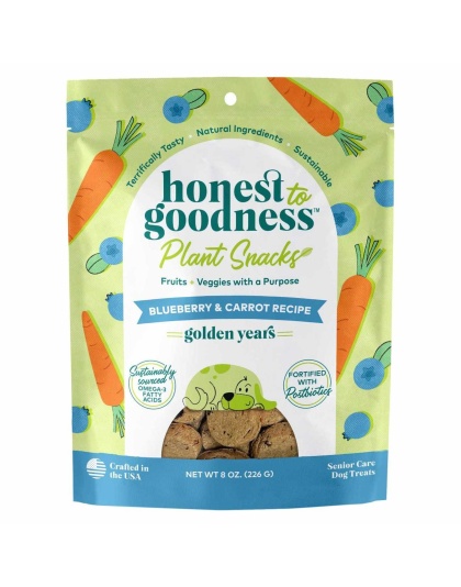 Honest To Goodness(TM) Plant Snacks Golden Years Blueberry & Carrot Recipe Dog Treats 8oz