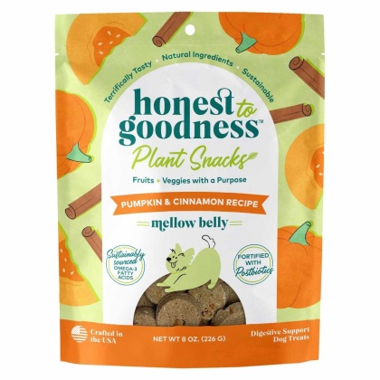 Honest To Goodness(TM) Plant Snacks Mellow Belly Pumpkin & Cinnamon Recipe Dog Treats 8oz