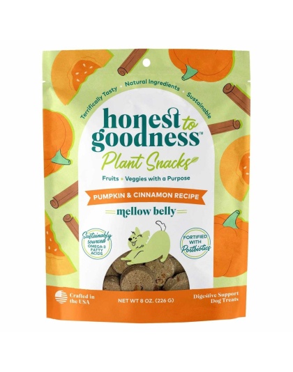 Honest To Goodness(TM) Plant Snacks Mellow Belly Pumpkin & Cinnamon Recipe Dog Treats 8oz