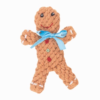 Jax & Bones George & the Gingerbread Rope Dog Toy - Small 6"