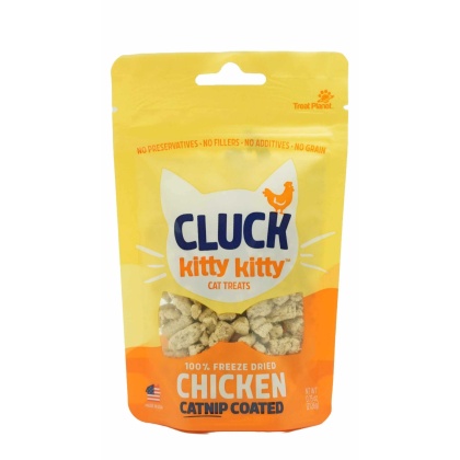 Kitty Kitty Cluck Freeze Dried Chicken Treat with Catnip Coating 0.75oz