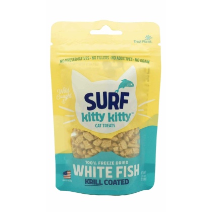 Kitty Kitty Surf Freeze Dried White Fish Treat with Krill Coating 0.6oz