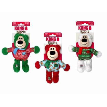 KONG Holiday Wild Knots Bear Assorted  - Sm/Md