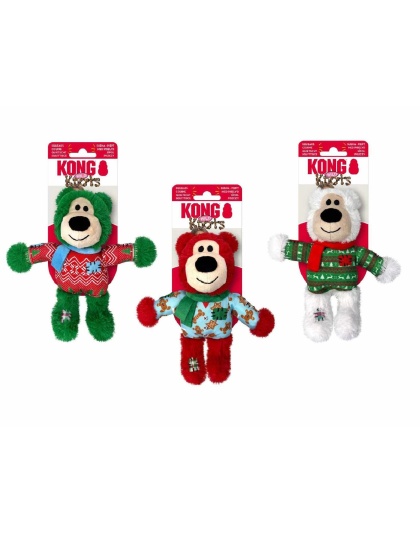 KONG Holiday Wild Knots Bear Assorted  - Sm/Md
