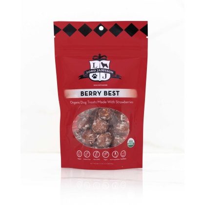 Lord Jameson Berry Best Organic Soft & Chewy Dog Treats 6oz