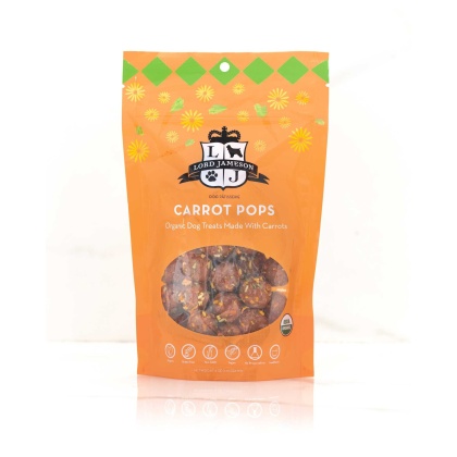Lord Jameson Carrot Pops Organic Soft & Chewy Dog Treats 6oz