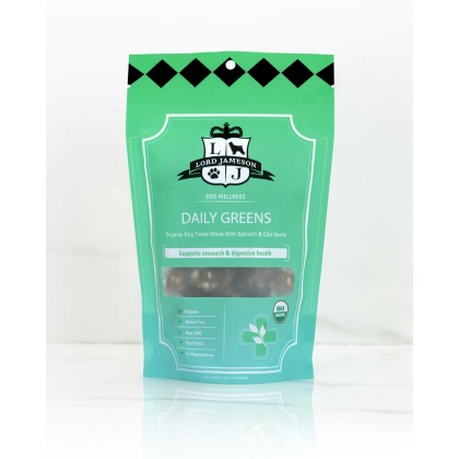 Lord Jameson Daily Greens Organic Soft & Chewy Dog Treats 6oz