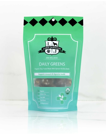 Lord Jameson Daily Greens Organic Soft & Chewy Dog Treats 6oz
