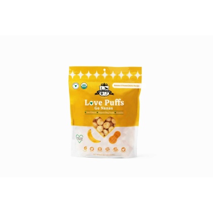 Lord Jameson Love Puffs Go Nanas Organic Crunchy Dog Treats 4oz