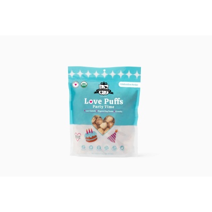 Lord Jameson Love Puffs Party Time Organic Crunchy Dog Treats 4oz
