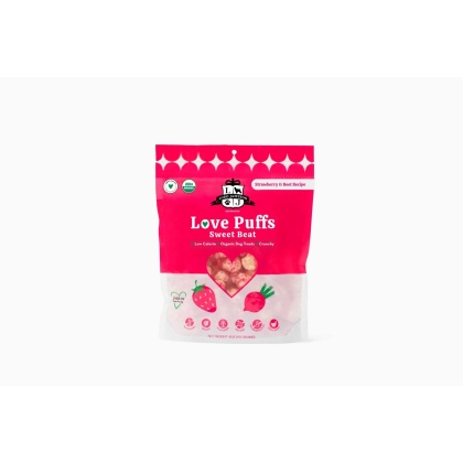 Lord Jameson Love Puffs Sweet Beat Organic Crunchy Dog Treats 4oz