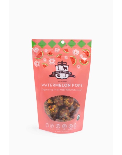 Lord Jameson Watermelon Pops Organic Soft & Chewy Dog Treats 6oz