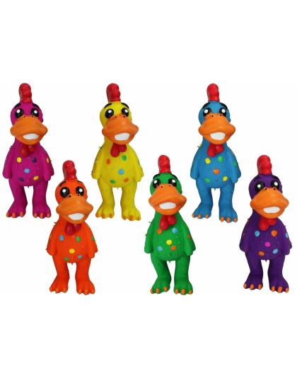 Multipet Globkens Dog Chew Toy Assorted Colors Medium 5.5"