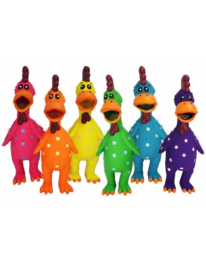 Multipet Globkens Latex Dog Chew Toy Assorted Colors Large 11.5"