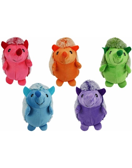 Multipet Hedgehogs Plush Dog Toy Assorted Colors 8"