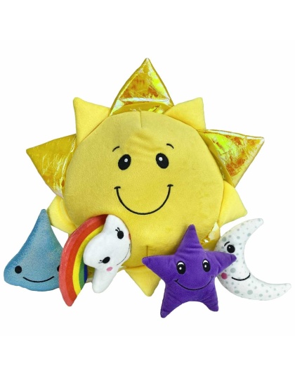 Multipet Hide n Seek Sun Plush Burrow Toy 11"