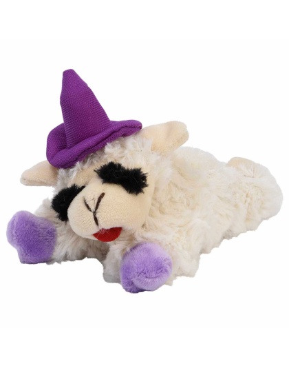 Purple - Multipet Halloween Lamb Chop 6.5 w/Purple Hat & Paws