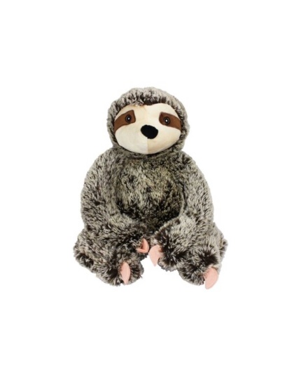 Multipet Jumbo Sitting Sloth Plush Dog Toy 14"