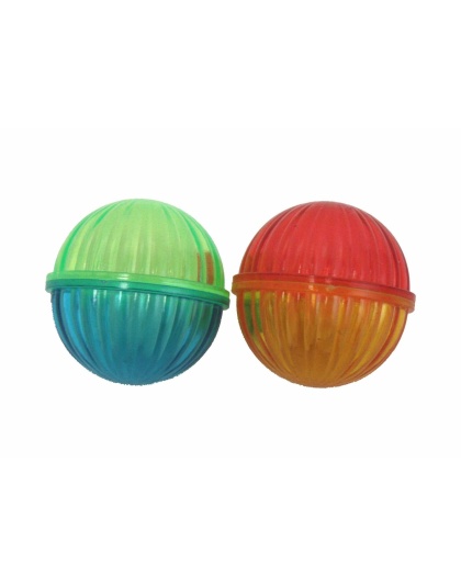 Multipet Lattice Ball Cat Toy Assorted Colors 1.5" 4pk