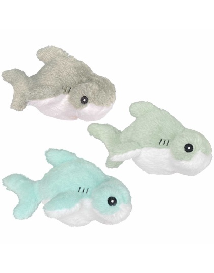 Multipet Margaritaville(R) Fins Up Hammerhead Shark Plush Dog Toy Assorted 8"