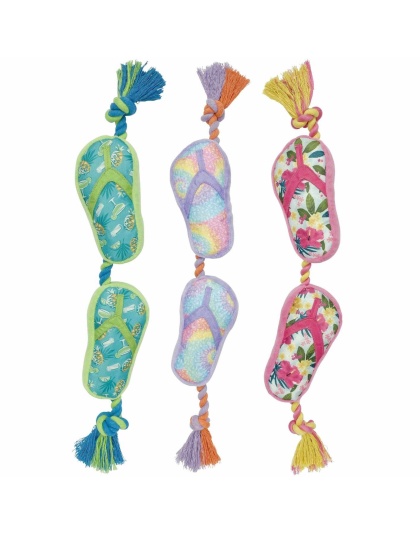 Multipet Margaritaville(R) Flip Flop Rope Dog Toy 18"