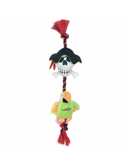 Multipet Margaritaville(R) Pirate and Parrot Rope Assorted 18"