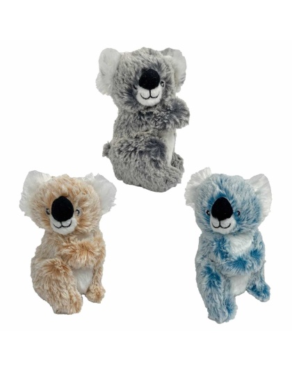 Multipet Minipet Koala Plush Pet Toy Assorted Colors 5"