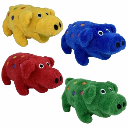 Multipet Minipet Plush Globlet Dog Toy Assorted Colors 4.5"