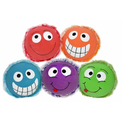 Multipet Minipet Plushy Peas Dog Fetch Toy Assorted Colors 2.5"