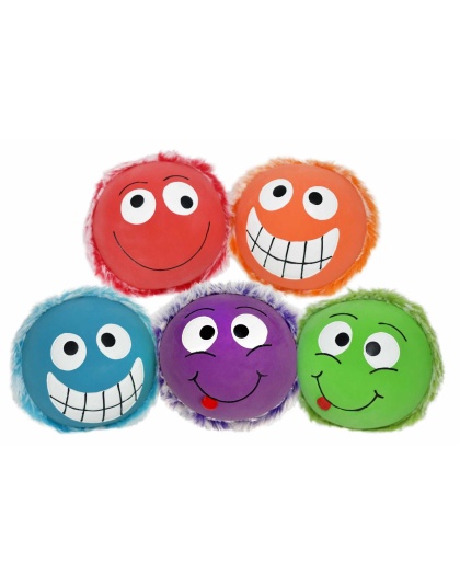 Multipet Minipet Plushy Peas Dog Fetch Toy Assorted Colors 2.5"