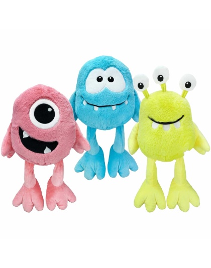 Multipet Monsters Plush Dog Toy Assorted Colors  - Jumbo 18"