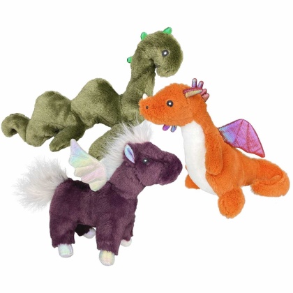 Multipet Mythical Creatures Plush Dog Toy Assorted Animals  - 10"-13"