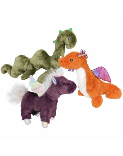 Multipet Mythical Creatures Plush Dog Toy Assorted Animals  - 10"-13"