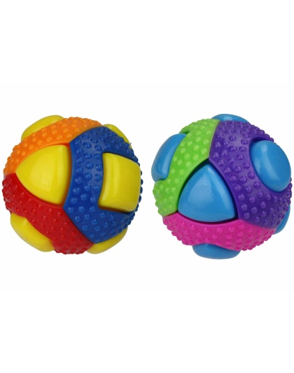 Multipet Theo TPR Ball Assorted Colors Dog Chew Toy 3"