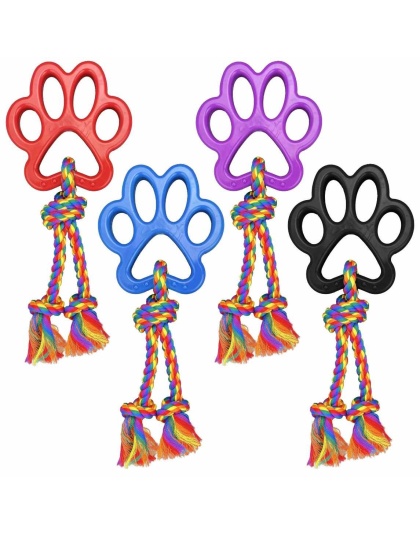 Multipet Tug A Paw w/ Rope Dog Toy 13"