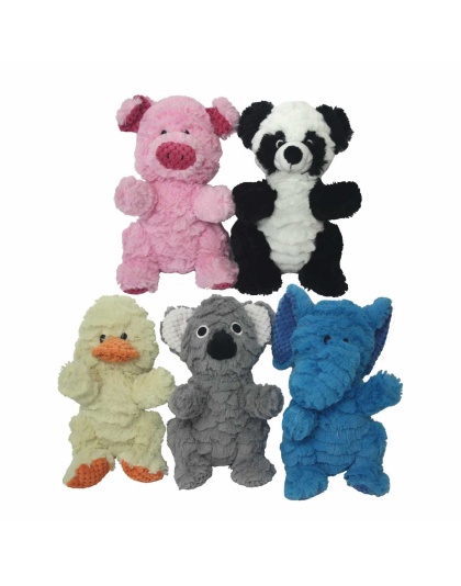 Multipet Wrinkleez Plush Dog Toy Assorted Animals 9"