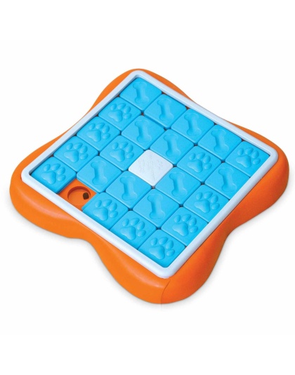 Nina Ottosson Challenge Slider Interactive Treat Dog Puzzle Toy Blue/Orange Level 3