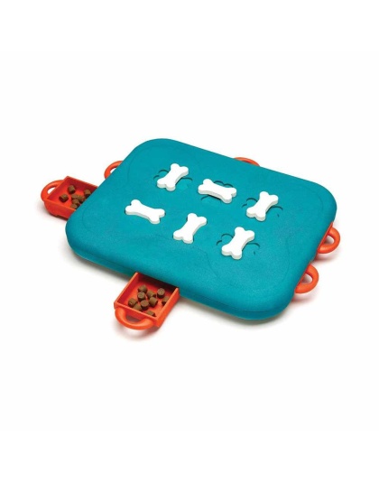 Nina Ottosson Dog Casino Interactive Treat Dog Puzzle Toy Turquoise Level 3