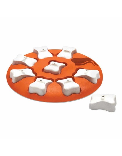 Nina Ottosson Dog Smart Interactive Treat Dog Puzzle Toy Orange Level 1