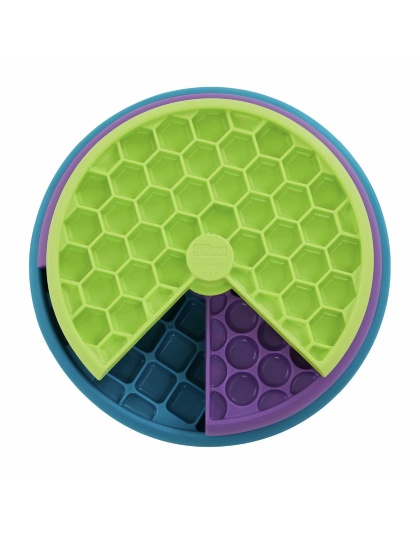 Nina Ottosson Lickin' Layers Interactive Treat Dog Puzzle Toy Multicolored Level 2