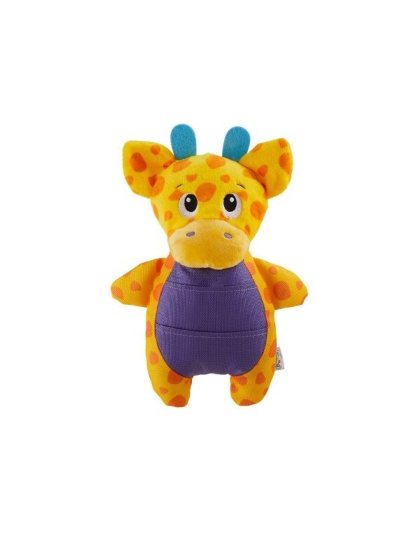 Nina Ottosson Puzzle Palz Giraffe TNT Interactive Plush Dog Puzzle Toy Yellow