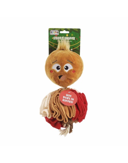Nina Ottosson Stuff N' Snuffle Gingerbread Man Interactive Dog Toy Brown