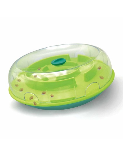 Nina Ottosson Wobble Slow Feeder Bowl Dog Game Blue/Green Level 1