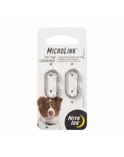 Nite Ize MicroLink Pet Tag Carabiner - 2 Pack